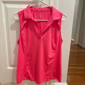 Vineyard Vines sleeveless solid jersey polo